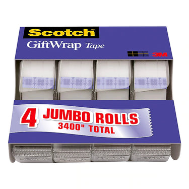 Scotch® Gift Wrap Tape with Dispenser, 3/4